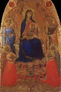 Ambrogio Lorenzetti Madonna and Child Enthroned with Angels and Saints oil painting on canvas